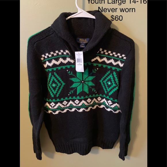 Ralph Lauren new with tags youth size large sweater. - Picture 1 of 1